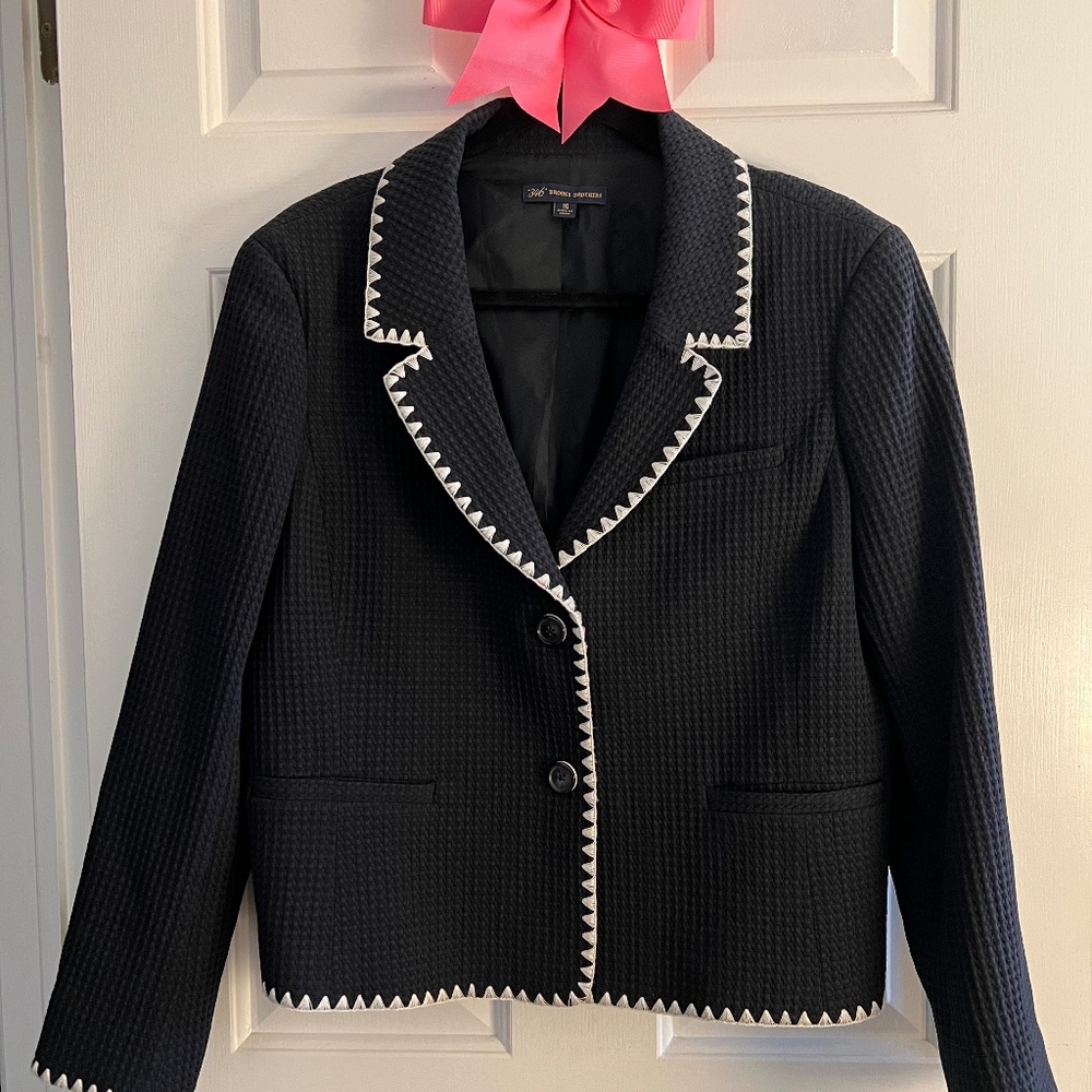 Brooks Brothers - Beautiful Lady Jacket in Cotton Blend Waffle 16